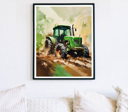Farm Tractor Poster