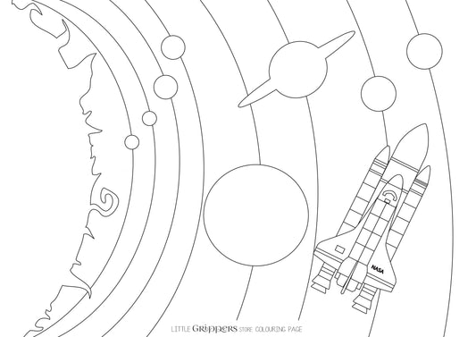 Free Space Colouring Page
