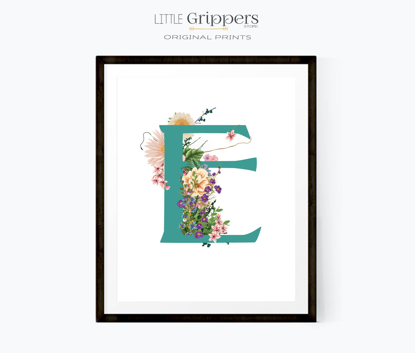 Flower Alphabet Print Set