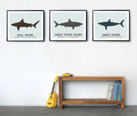 Ocean Animal Poster Set