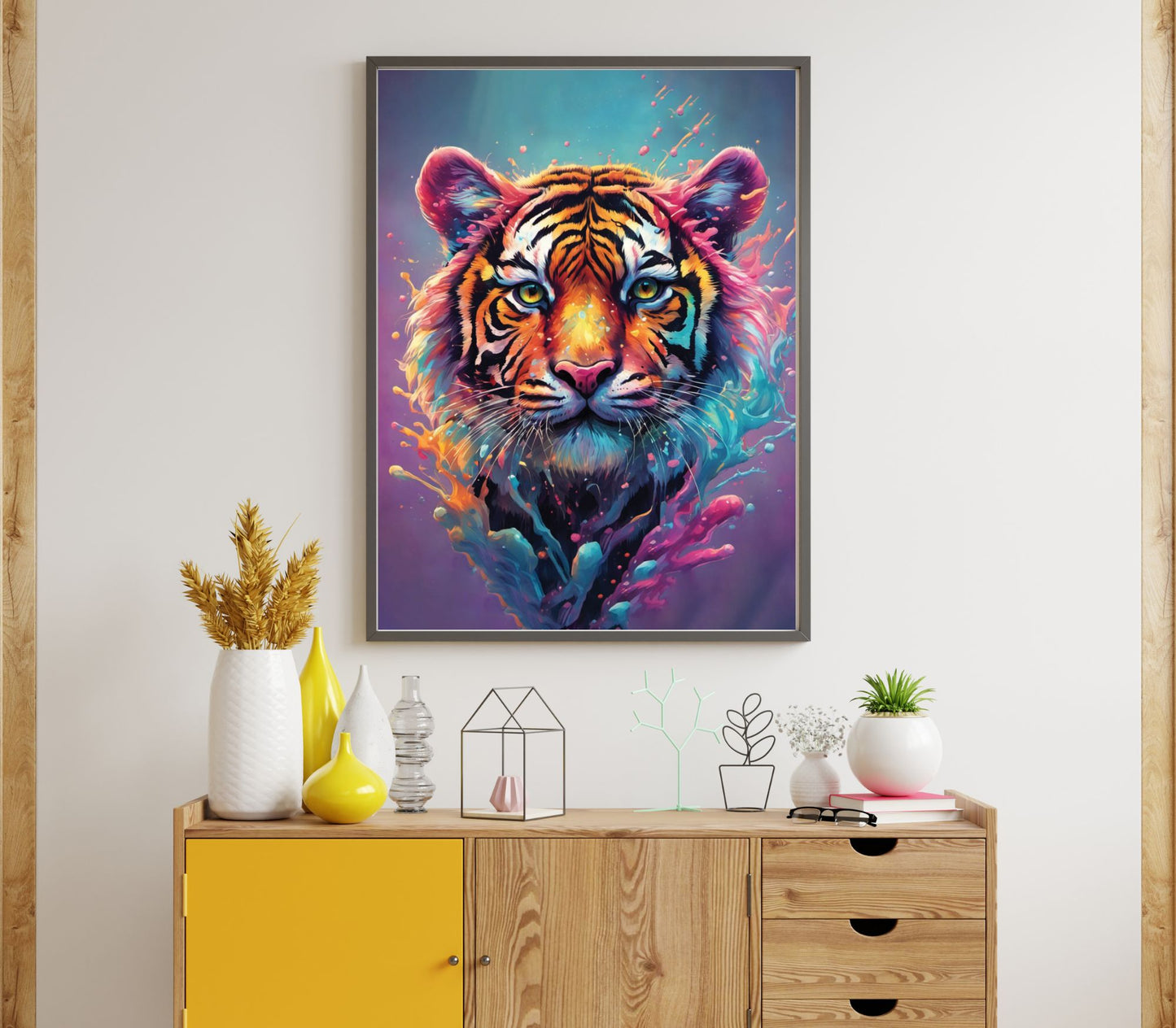 Colourful Tiger Poster
