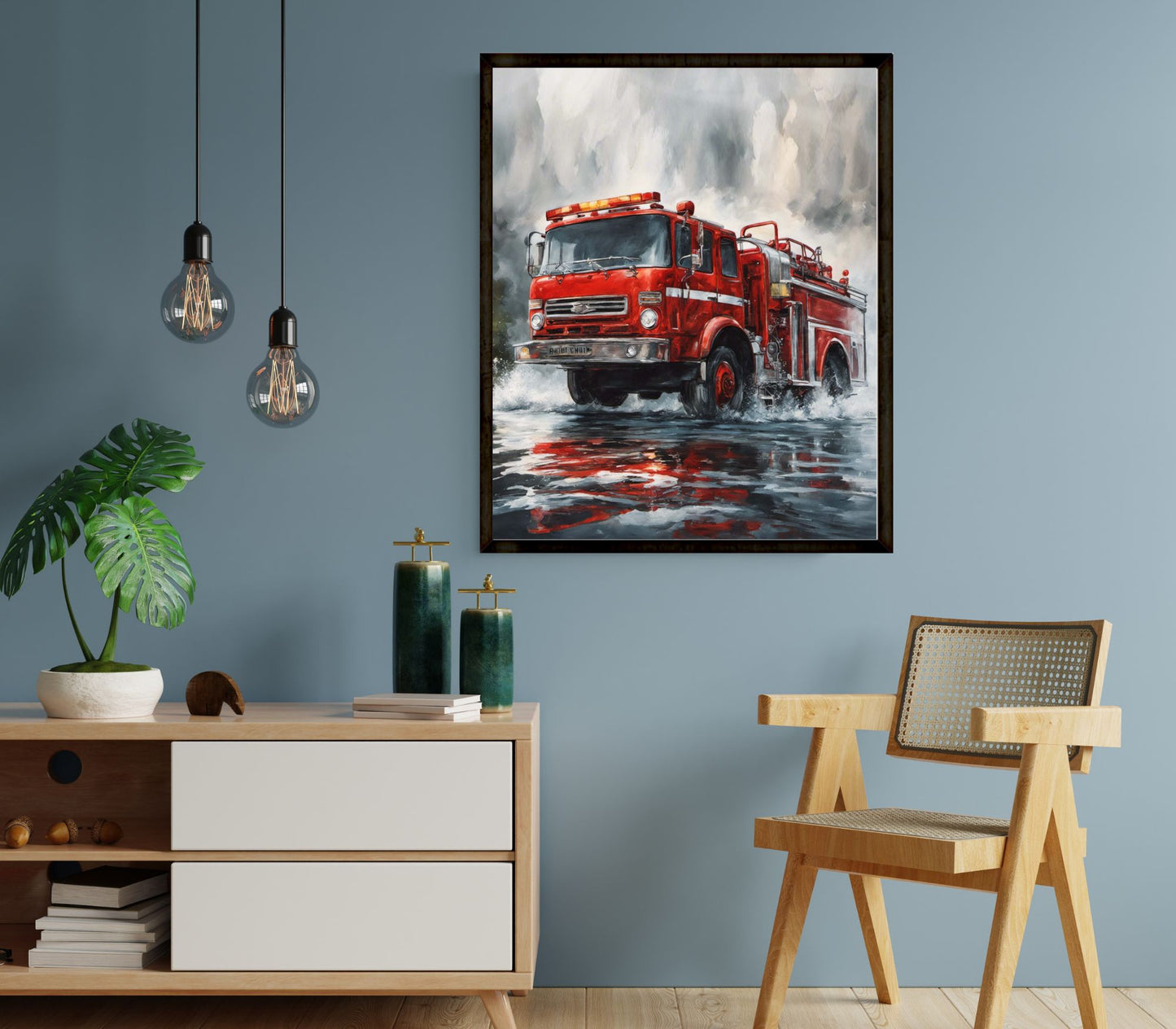 Fire Truck Kids Poster
