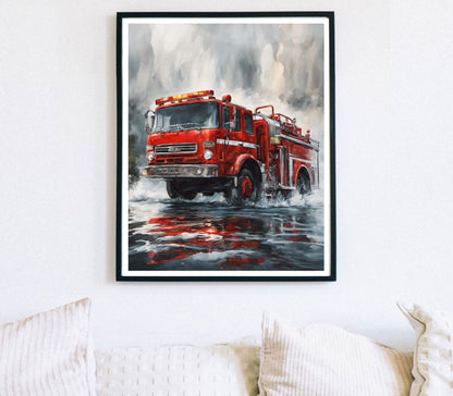 Fire Truck Poster