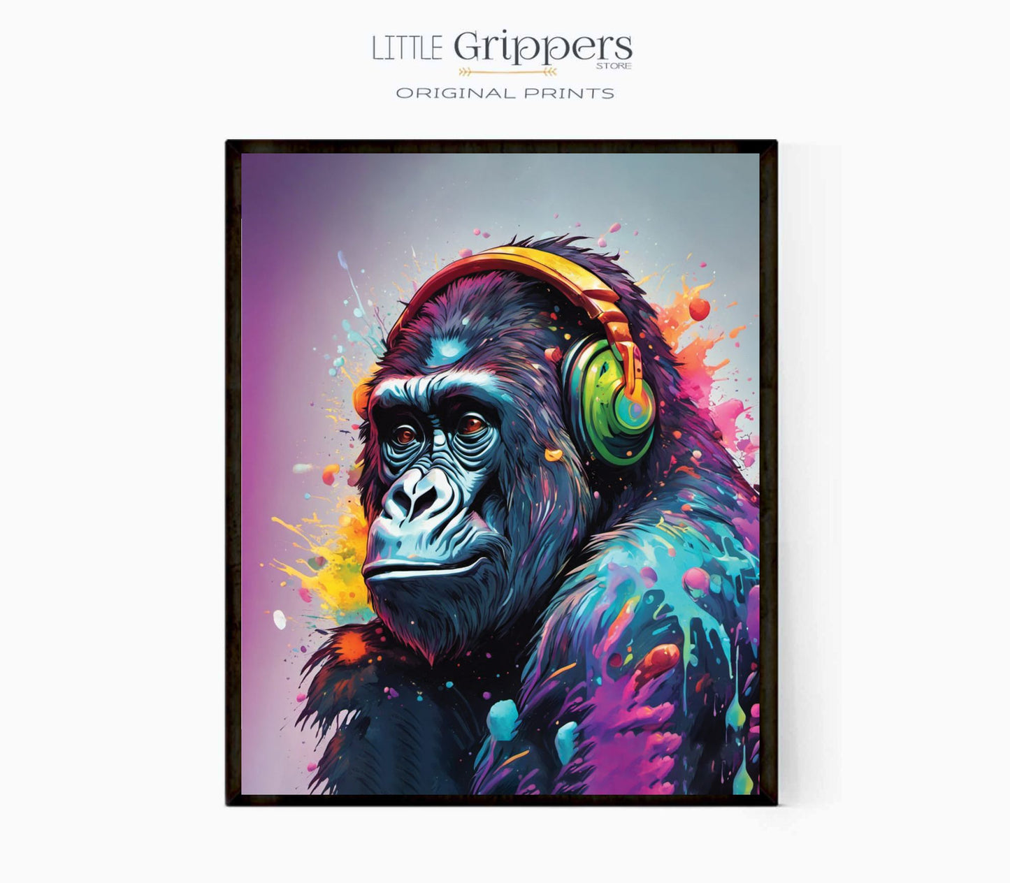 Gorilla in Colour Poster