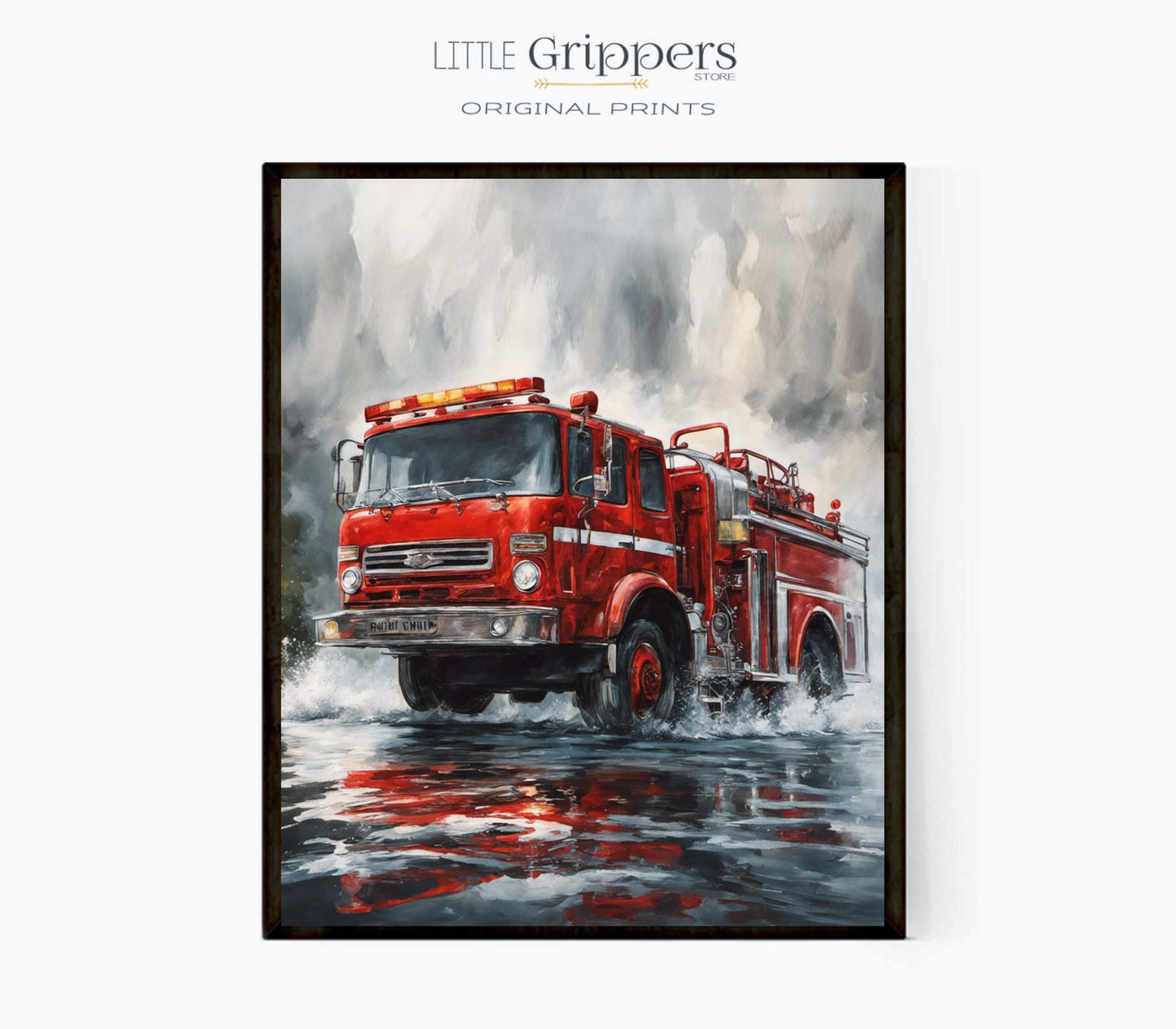 Fire Truck Kids Poster