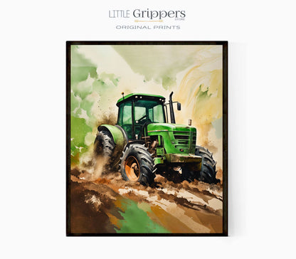 Farm Tractor Poster