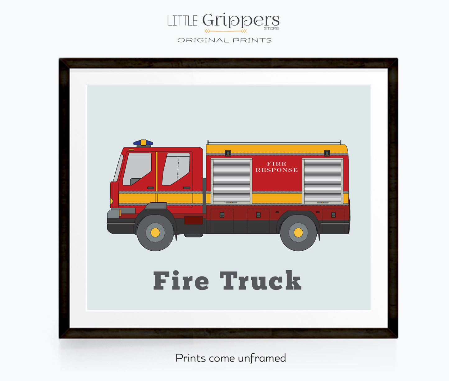 Fire Truck wall print