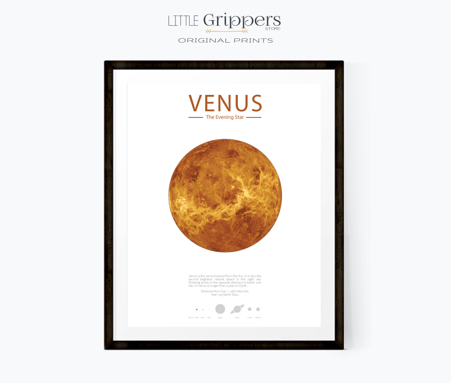 Space Poster of Venus