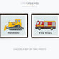Vehicle print set of two