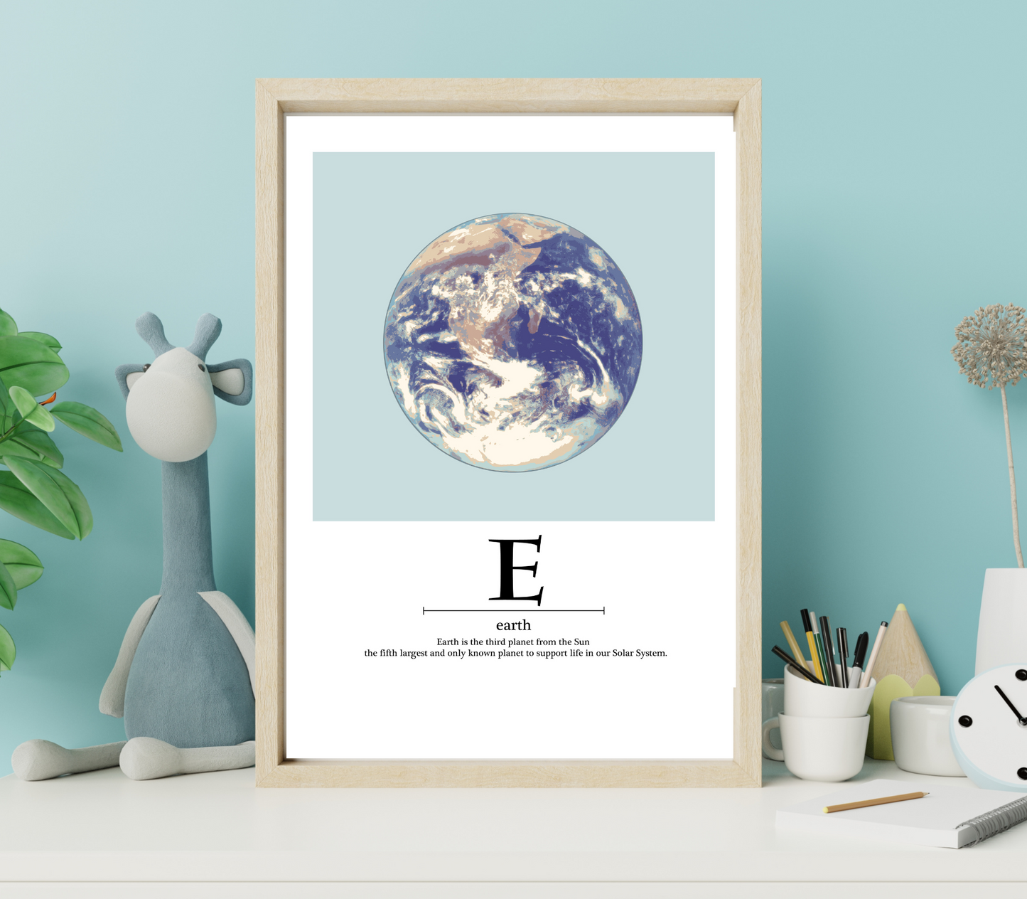 Earth Alphabet poster