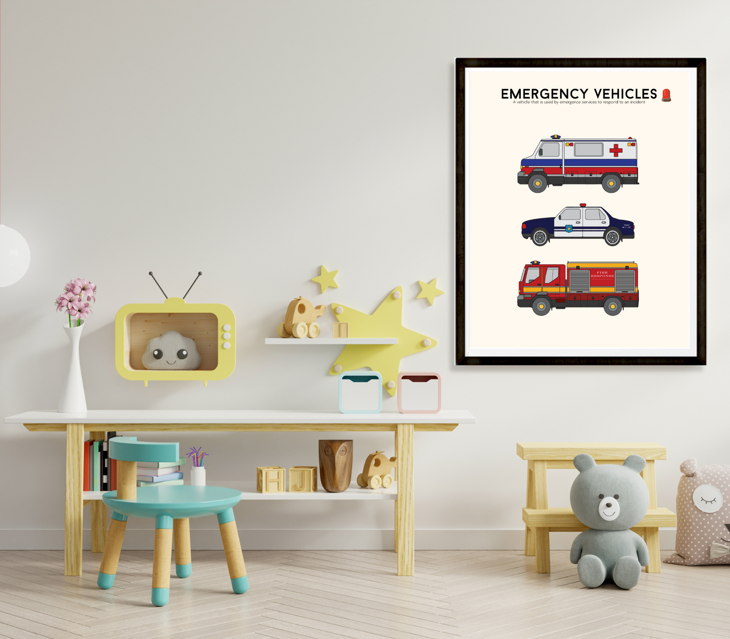 Emergency Vehicles Poster