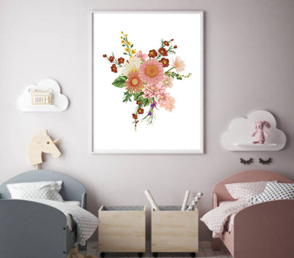 Sunset Flower wall art