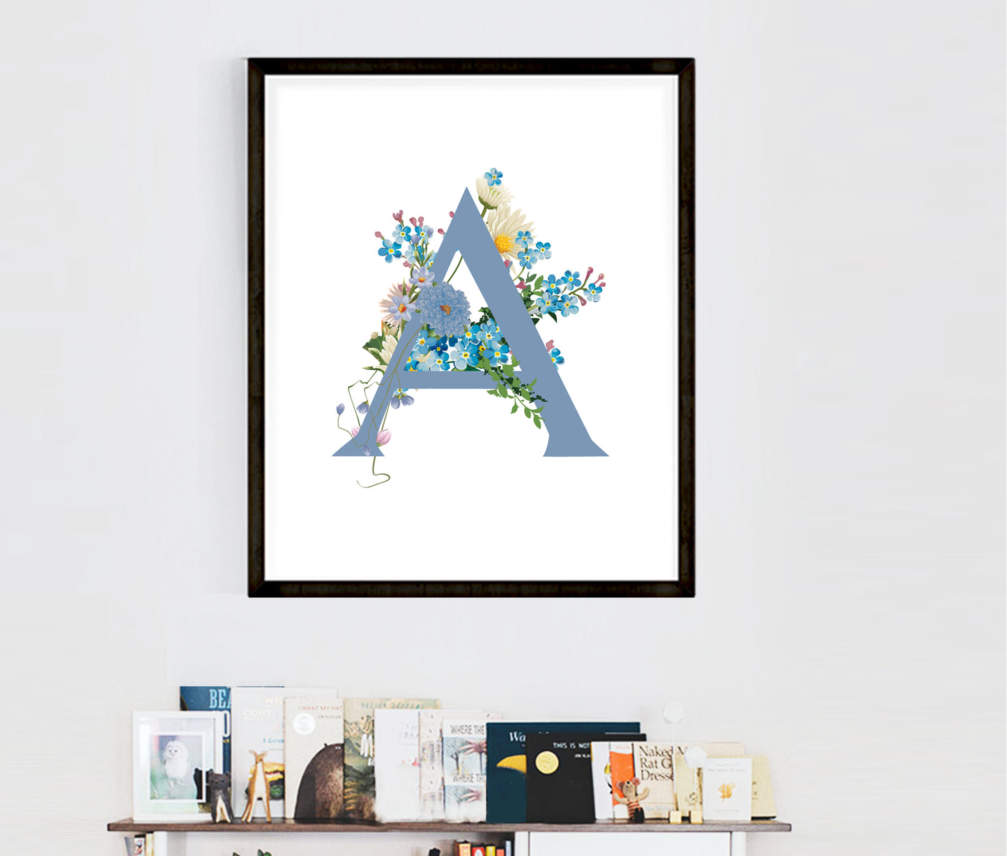Flower Letter and Name Print