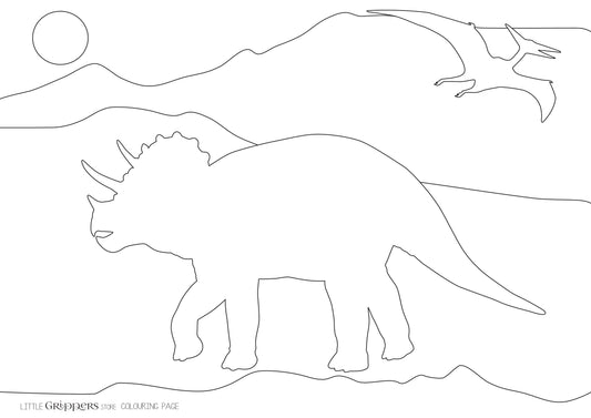 Free Dinosaur Colouring Page