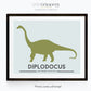 Diplodocus wall decor
