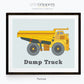 Dump truck construction print