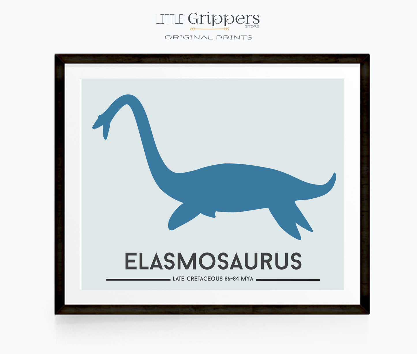 Elasmosaurus dinosaur print
