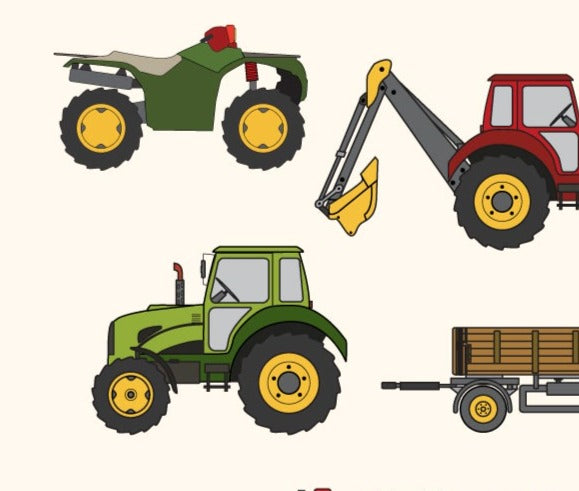 Farm Vehicles Poster