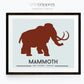 Mammoth dinosaur print