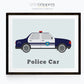 Police Car wall art