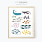 Printable Sea animal counting poster