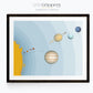 Solar system wall art