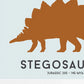 Stegosaurus dinosaur print