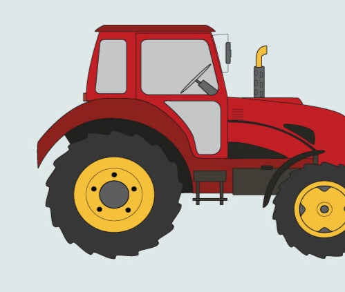 Tractor wall art for Kids Rooms