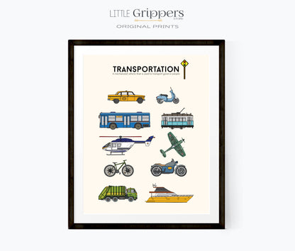 Transportation Print Set