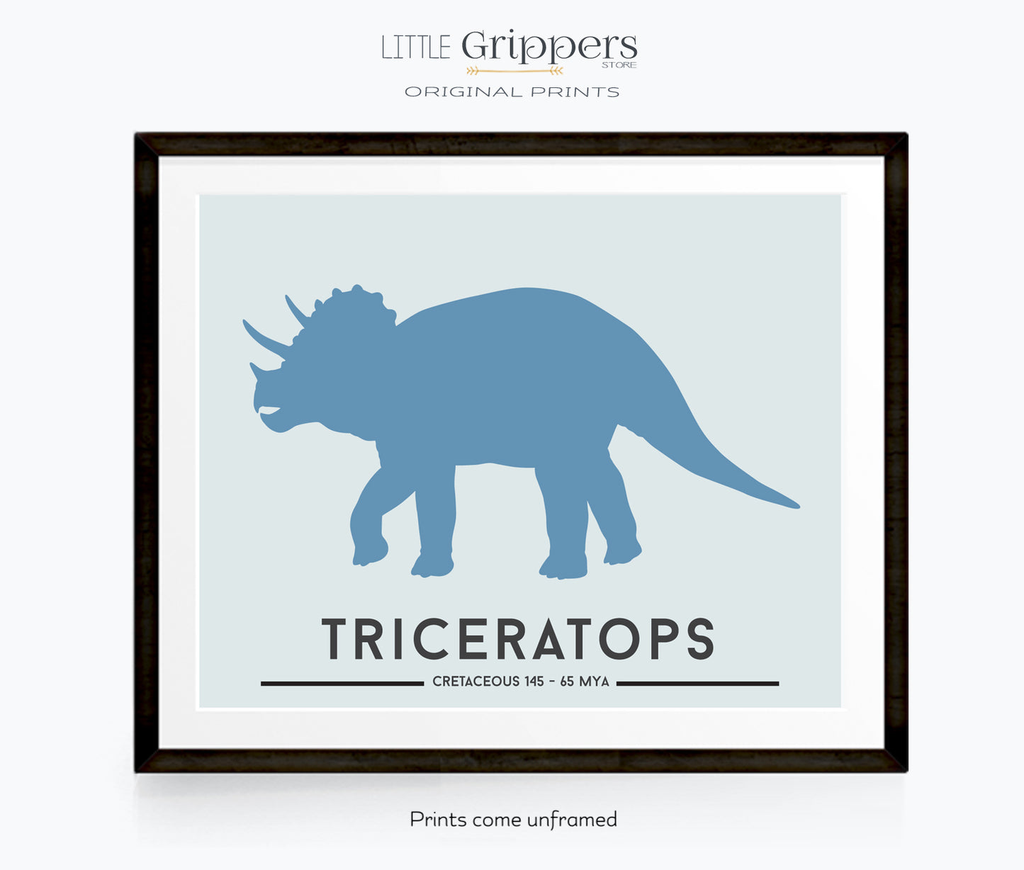 tirceratops kids print