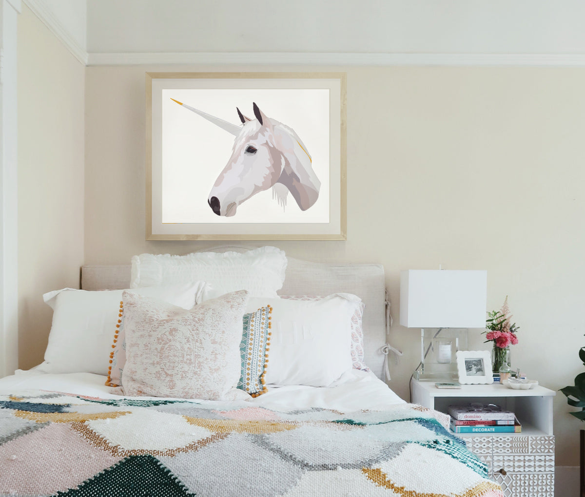 Unicorn wall print