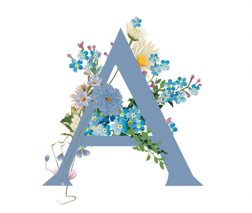 Flower Alphabet Poster