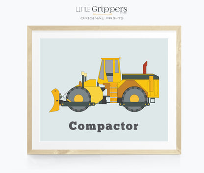 Soil Compactor Truck Print