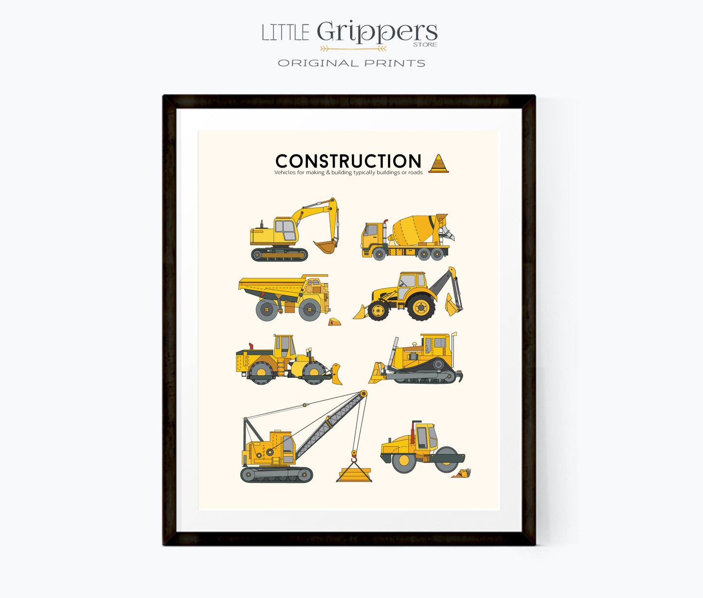 Construction Truck Poster