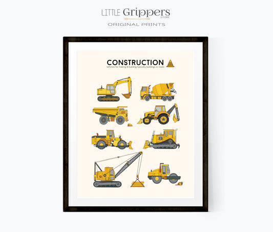 Construction Truck Poster