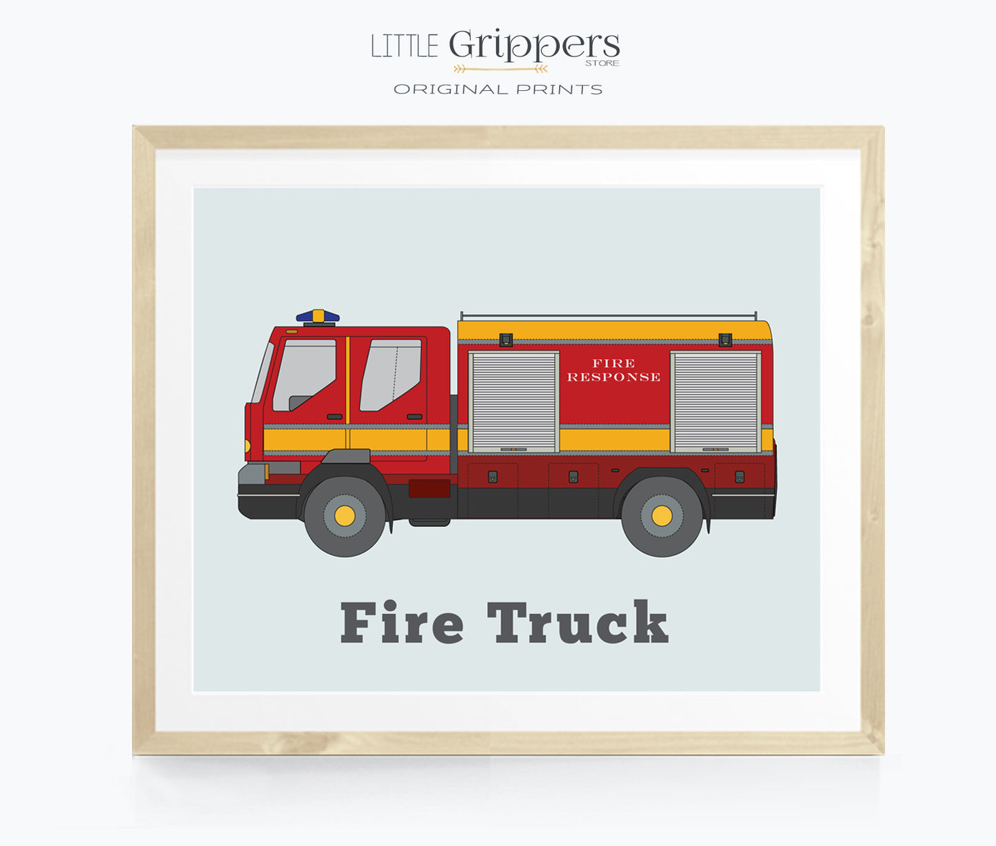 Fire Truck Printable wall art
