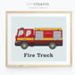 Fire Truck Printable wall art