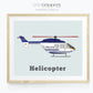Helicopter Printable wall art