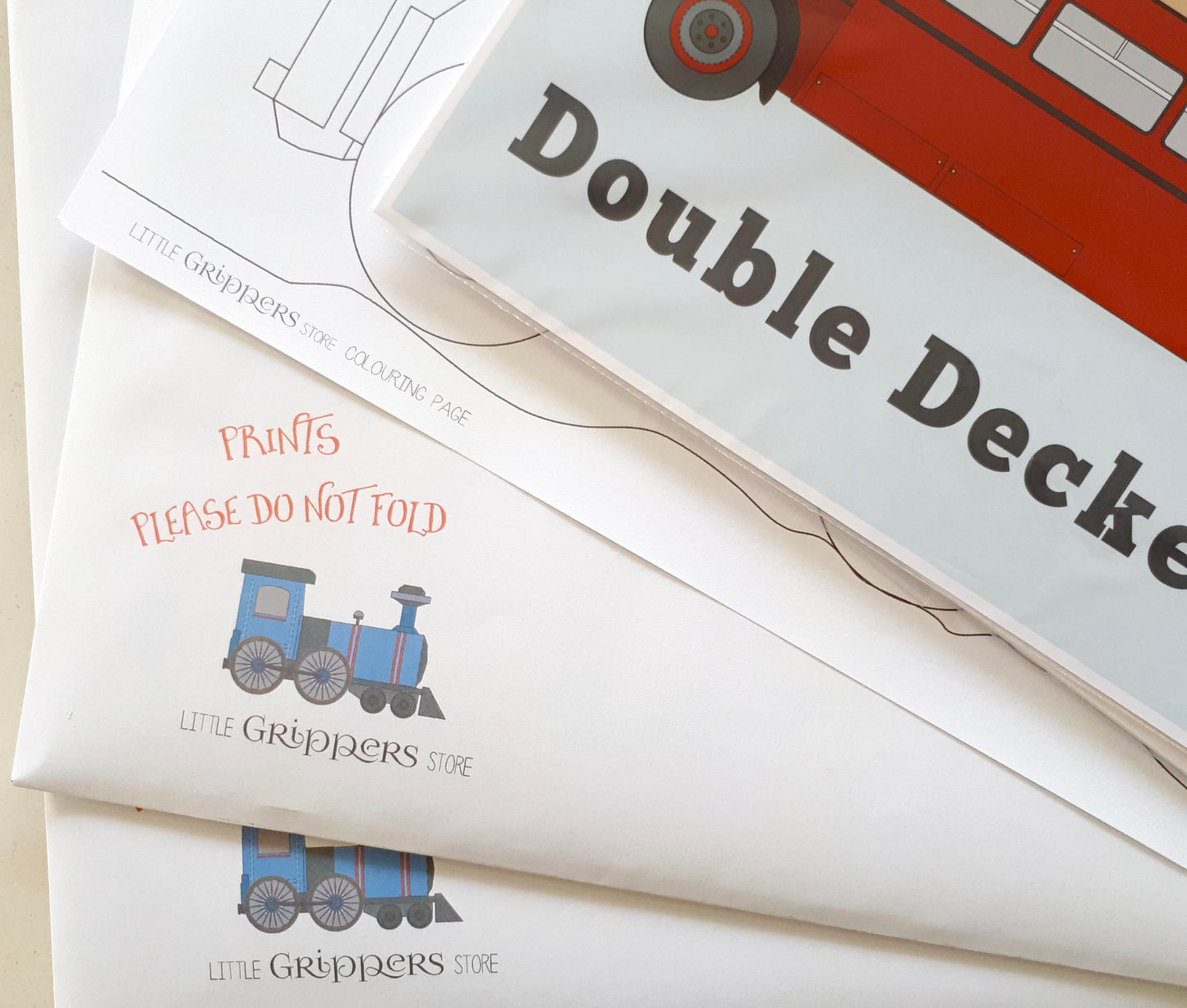 London Double decker bus print
