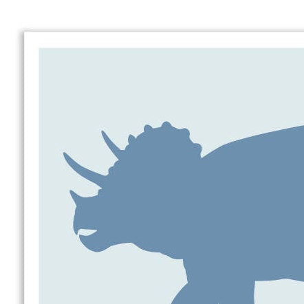 Triceratops dinosaur print