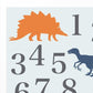 Dinosaur print set of two