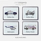 Police Car wall art for kids