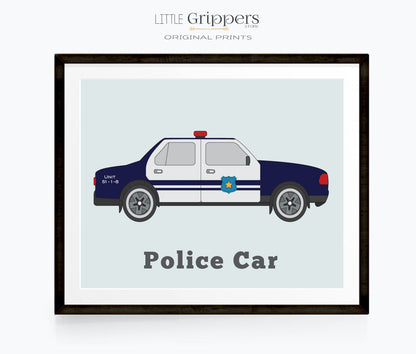 Police Car Print