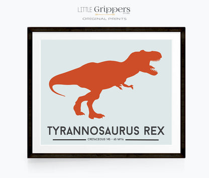 Tyrannosaurus Rex dinosaur print