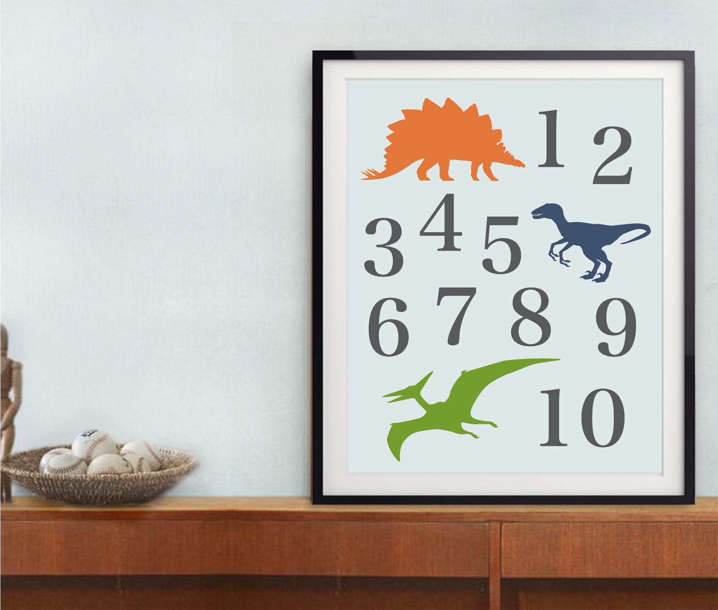 Dinosaur print set of two