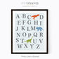 Dinosaur Nursery Alphabet print set