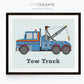 Tow truck print for kids