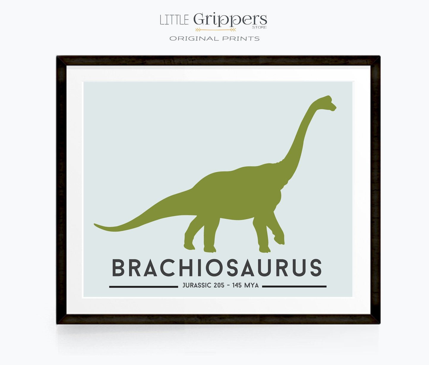 Brachiosaurus dinosaur print