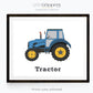Boys alphabet transportation print set