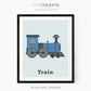 Transportation wall art for toddlers